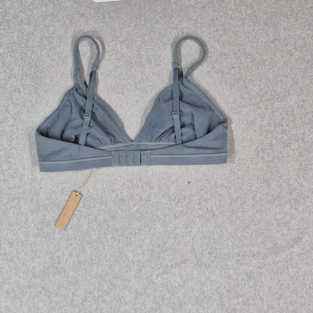 SKIMS Women Bra MEDIUM Blue Bralette Wireless Unlined NWT - Picture 2 of 13